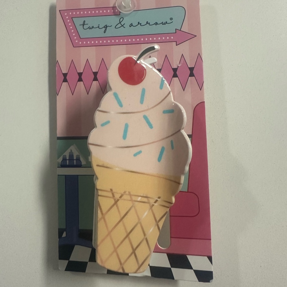 Ice Cream Cone Hair Clips